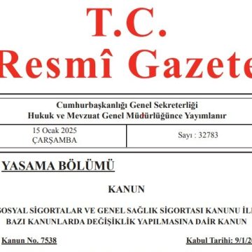 Law Containing Regulations on General Health Insurance Published in the Official Gazette